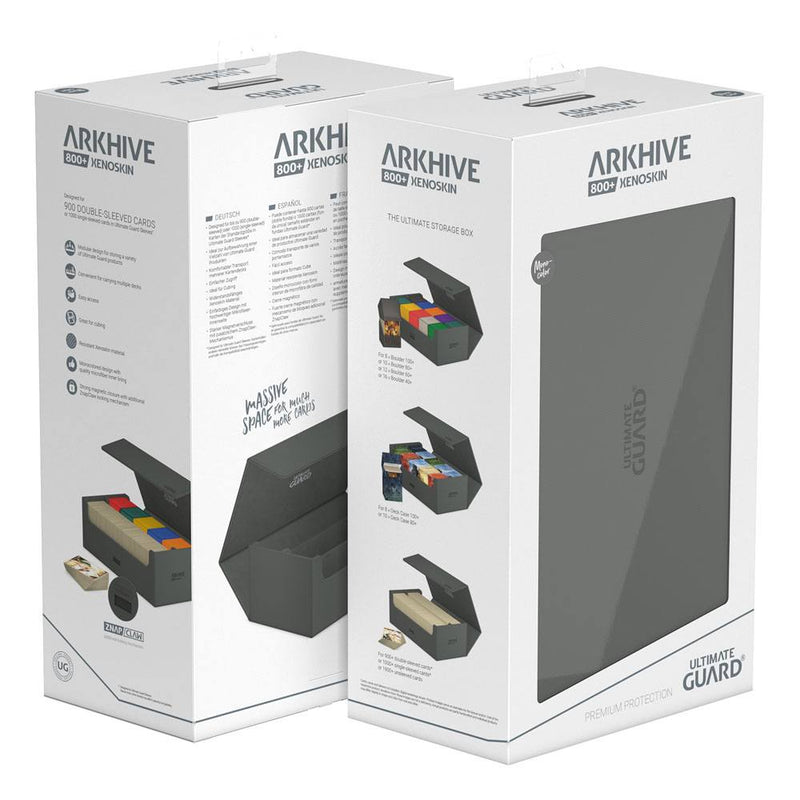 Ultimate Guard: Deck Case – XenoSkin Monocolour Arkhive Flip Case 800+ – Grey