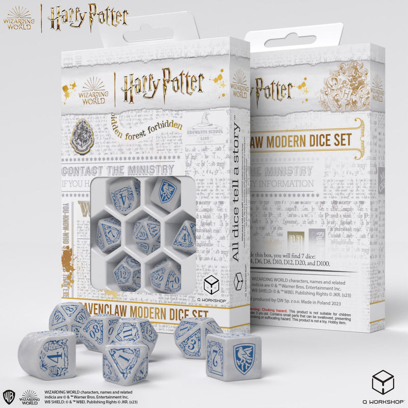 Q Workshop Harry Potter Ravenclaw White Dice Set