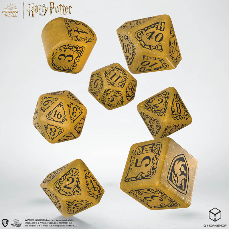 Q Workshop Harry Potter Hufflepuff Yellow Dice Set