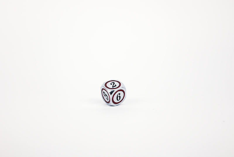 LPG Dice Set - Metal RPG Concentric Black/Red/Silver