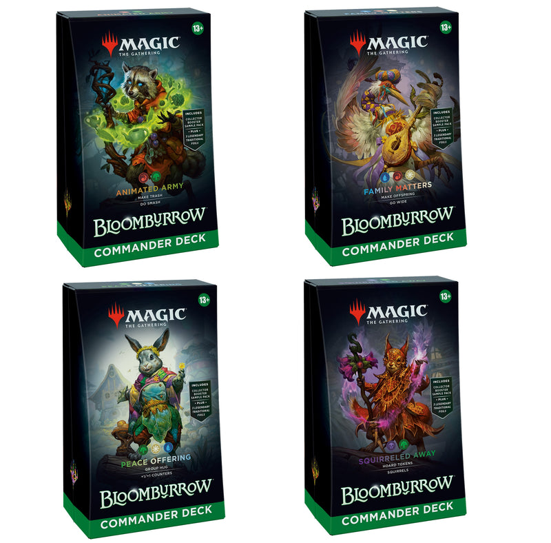 MTG Bloomburrow - Set of 4 Commander Decks