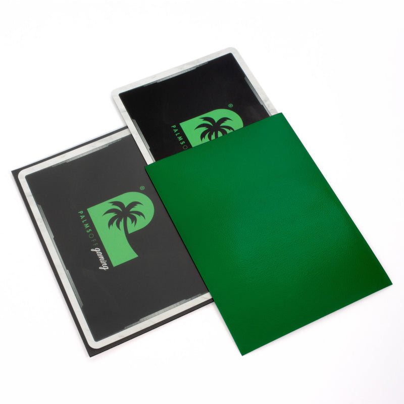 Palms Off Gaming Blackout Deck Sleeves Green - Standard Size