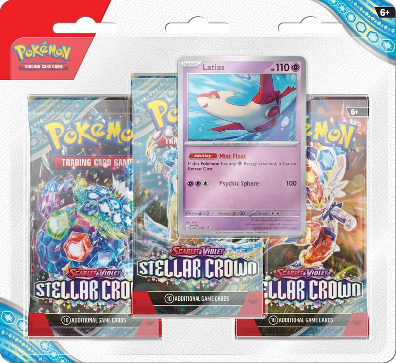 POKÉMON TCG Stellar Crown - Three Booster Blister