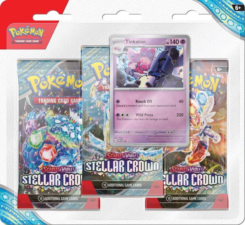 POKÉMON TCG Stellar Crown - Three Booster Blister