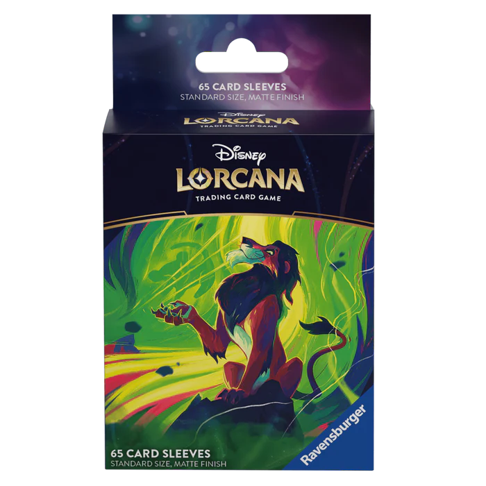 Disney Lorcana S6 Azurite Sea Sleeves: Scar, Vengeful Lion