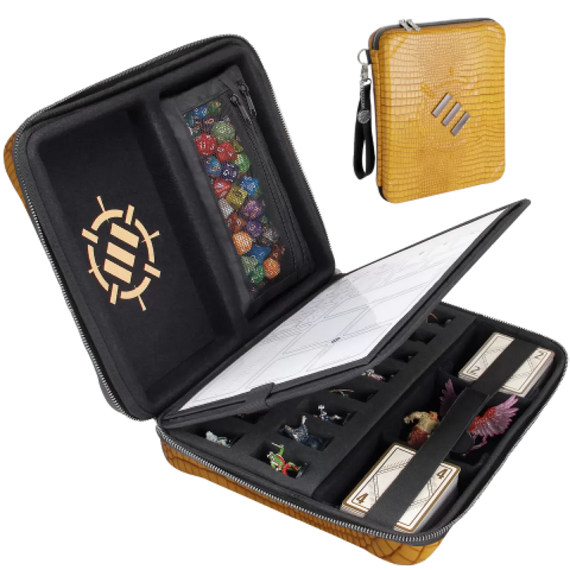 Enhance Tabletop Series - RPG Organizer Case - Gold