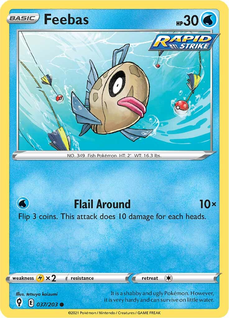 Feebas (037/203) [Sword & Shield: Evolving Skies]