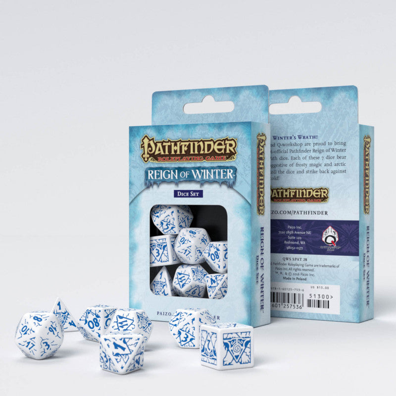 Q Workshop Reign of Winter Dice Set