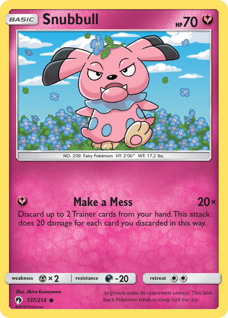 Snubbull (137/214) [Sun & Moon: Lost Thunder]