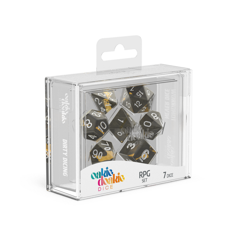 Oakie Doakie Dice RPG Set Enclave - Amber (7)