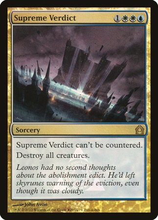 Supreme Verdict [Return to Ravnica Promos]