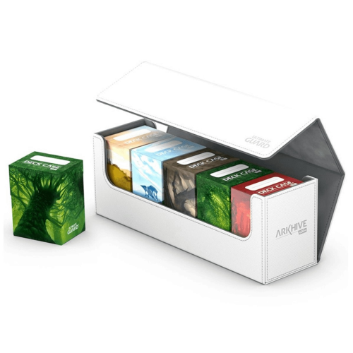 Ultimate Guard Arkhive Flip Case 400+ Standard Size XenoSkin White Deck Box