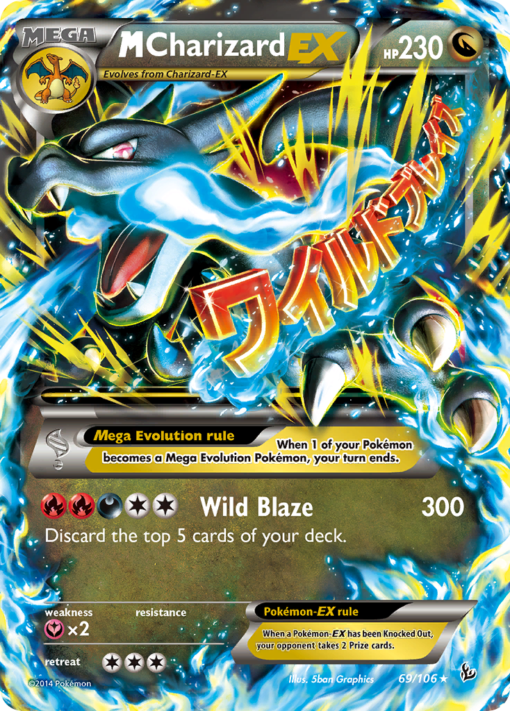 M Charizard EX (X) [XY - Flashfire] (GGMC)