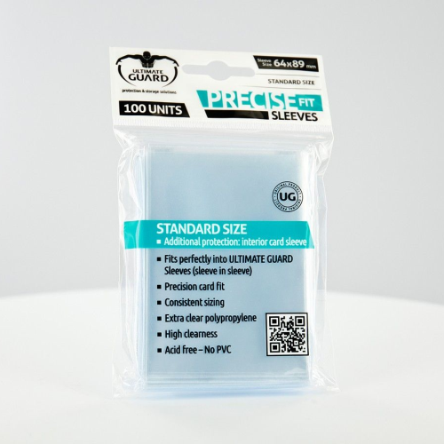 Ultimate Guard Precise-Fit Sleeves Transparent (64x89)