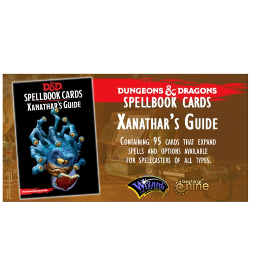 D&D Spellbook Cards Xanathars Deck (95 Cards) 2018 Edition