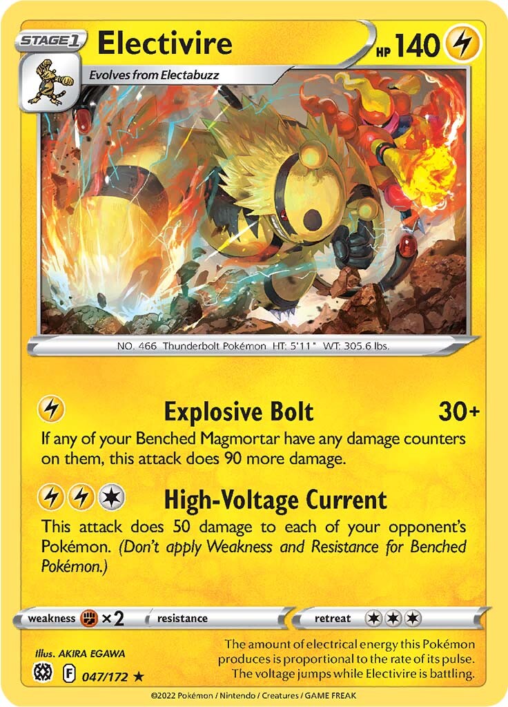 Electivire (047/172) [Sword & Shield: Brilliant Stars]