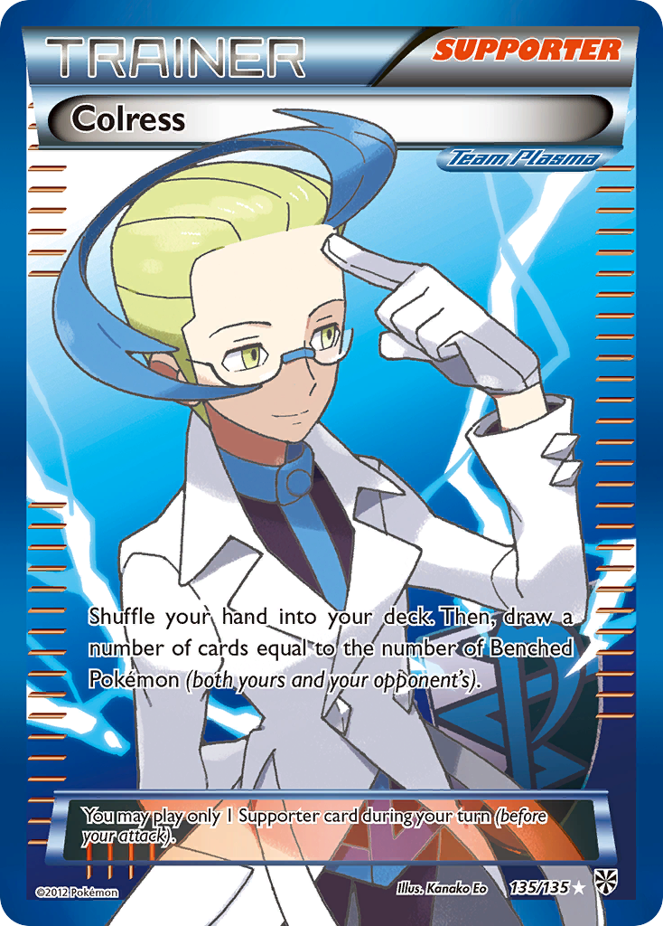 Colress (Team Plasma) (135 Full Art) [Plasma Storm] (GGMC)