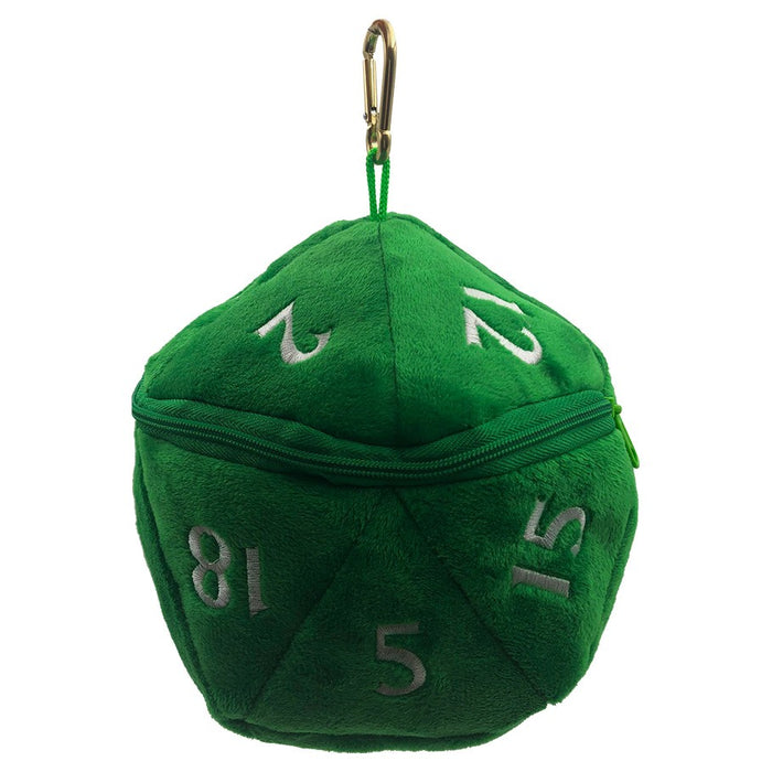 D&D D20 Plush Dice Bag Green